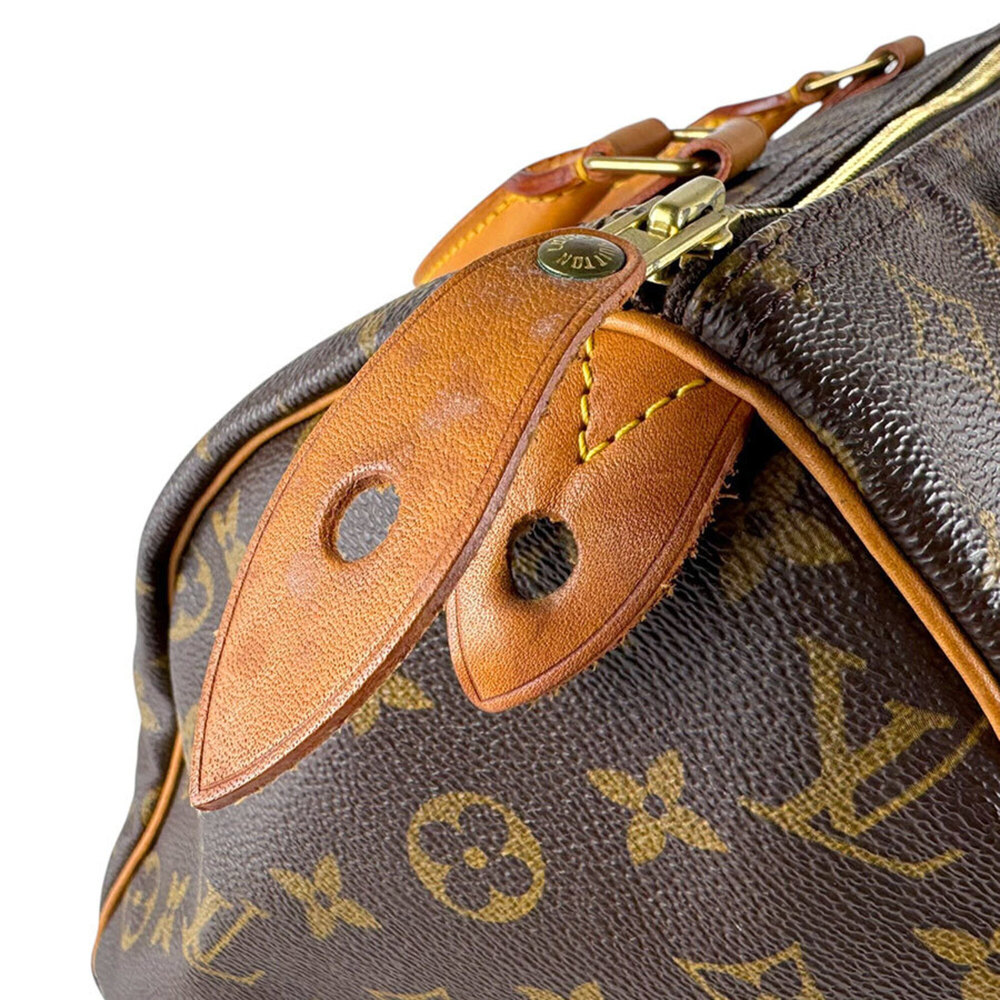 LOUIS VUITTON Brown Monogram Canvas Speedy 30 Bag - Picture 9 of 14